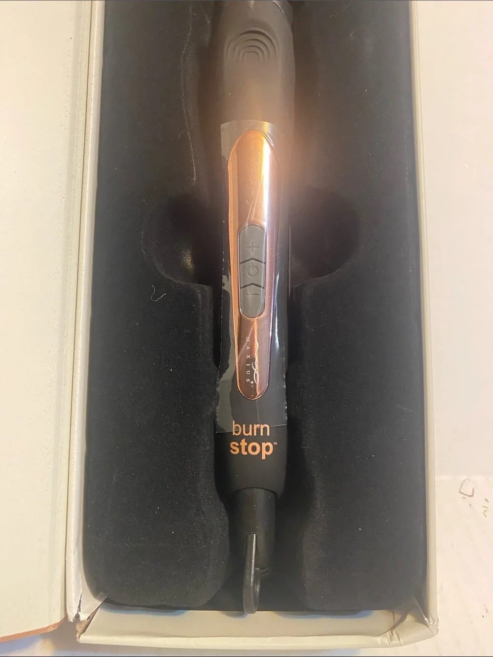 SafeCurl Silicone Curling Wand - Black & Rose Gold